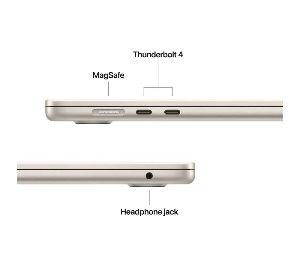 APPLE MacBook Air 15" (2025) - M4, 512 GB SSD, Starlight image number 10 of 11