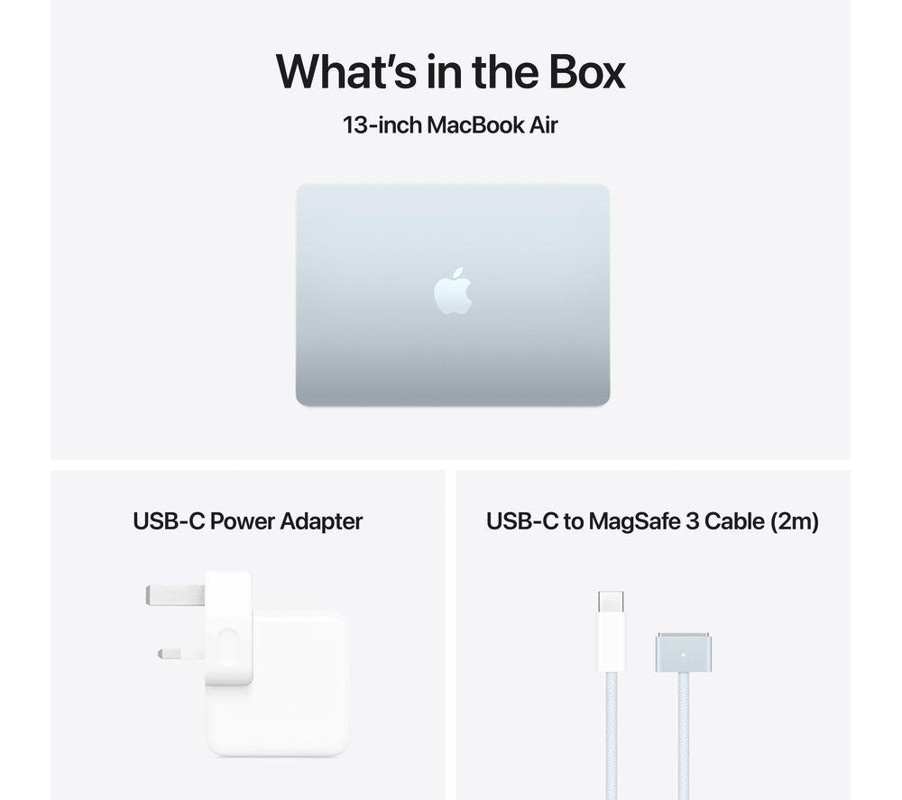 APPLE MacBook Air 13.6" (2025) - M4, 512 GB SSD, Sky Blue image number 11 of 11