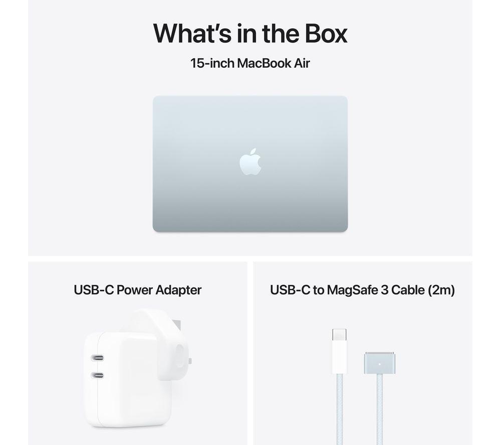 APPLE MacBook Air 15" (2025) - M4, 512 GB SSD, Sky Blue image number 11 of 11