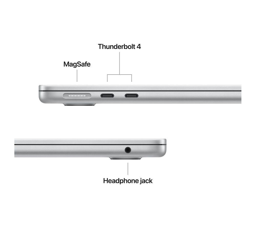 APPLE MacBook Air 13.6" (2025) - M4, 256 GB SSD, Silver image number 7 of 11