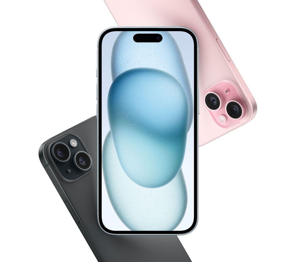 APPLE iPhone 15 (128 GB, Blue), Folio Case (Black) & 20 W USB Type-C Power Adapter Bundle image number 6 of 13