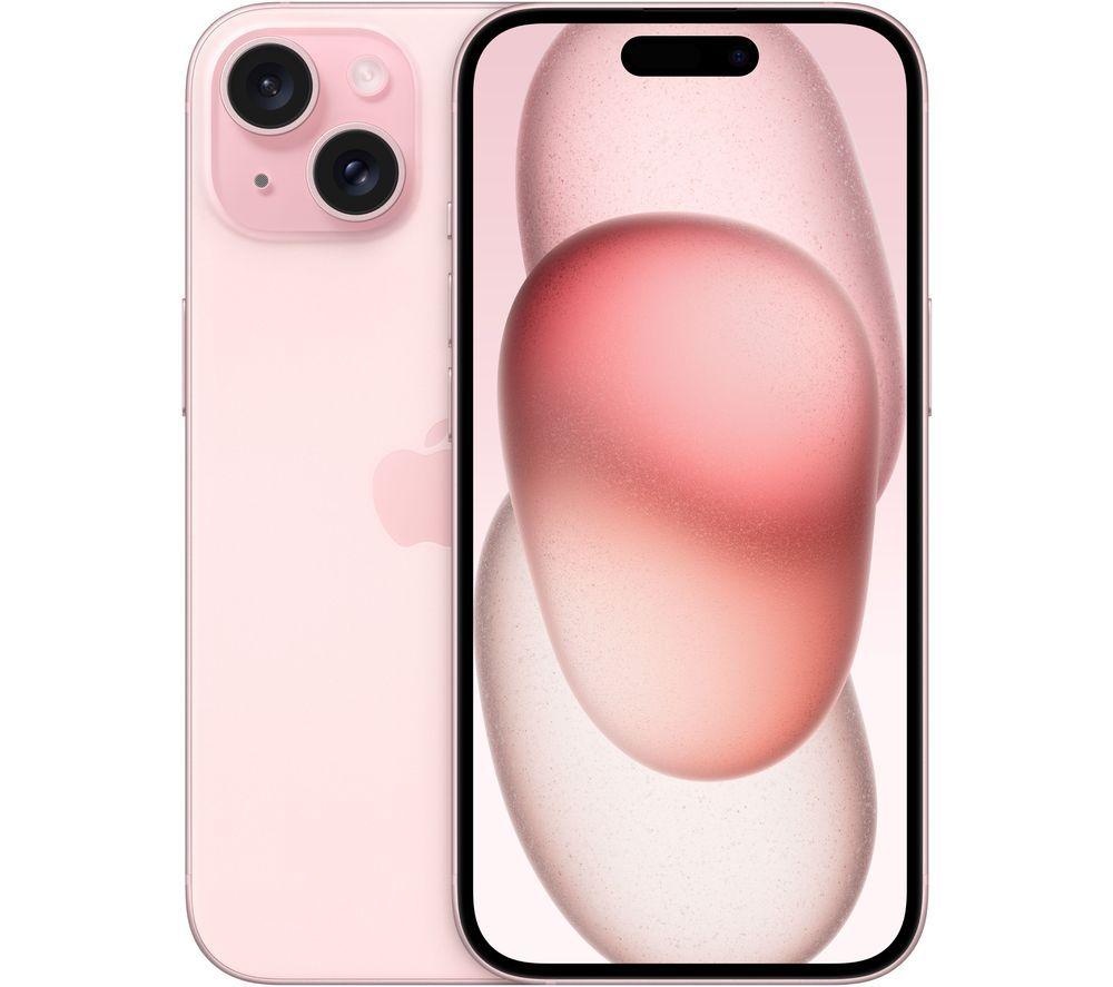 APPLE iPhone 15 (128 GB, Pink), Folio Case (Black) & 20 W USB Type-C Power Adapter Bundle image number 2 of 12