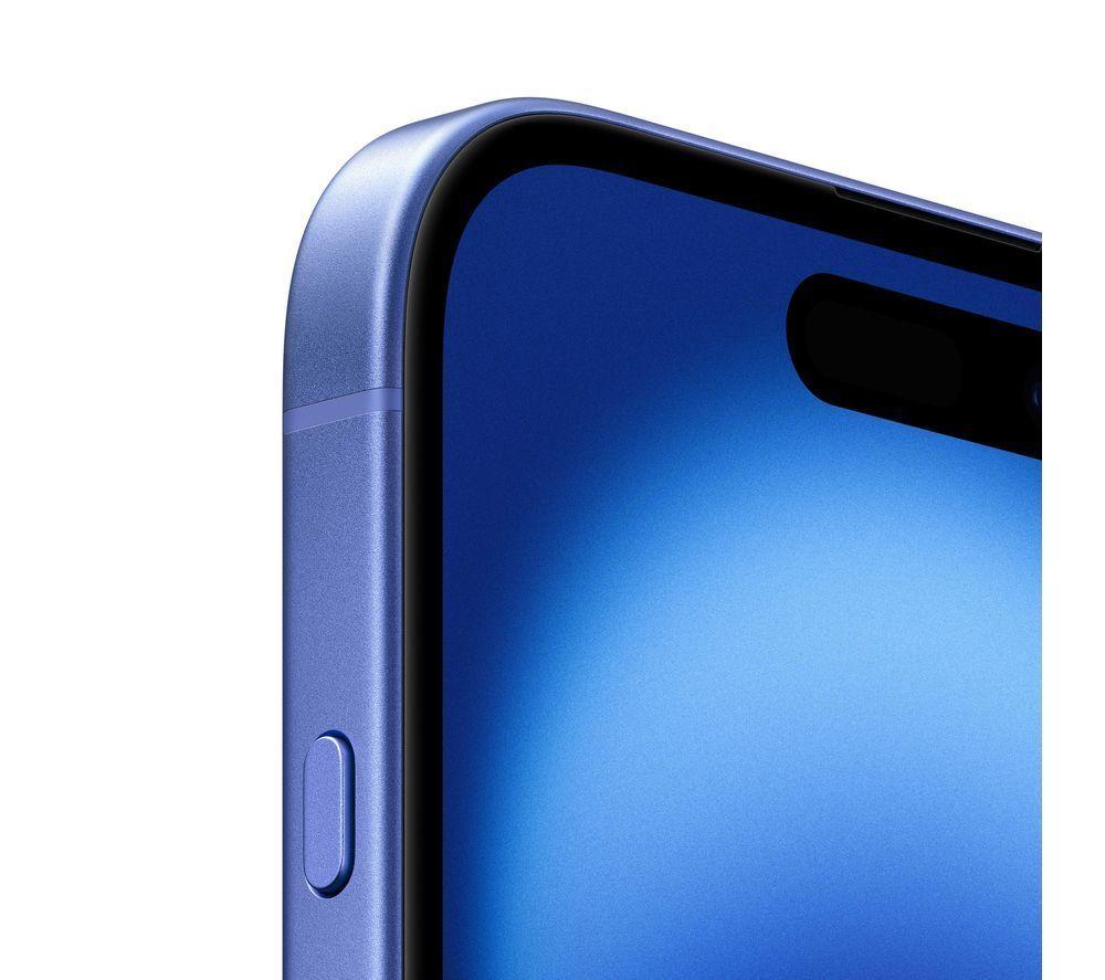 APPLE iPhone 16 (128 GB, Ultramarine), 20 W USB Type-C Power Adapter & Clear Case Bundle image number 5 of 12