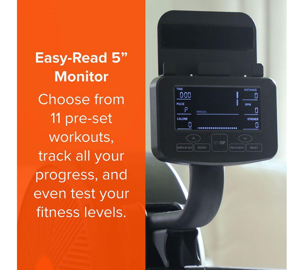 NEW IMAGE FITT Row Smart Bluetooth Rowing Machine - Black image number 2 of 20