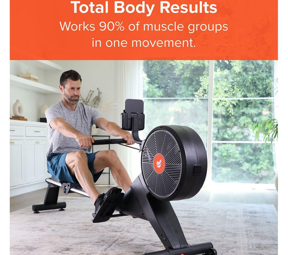 NEW IMAGE FITT Row Smart Bluetooth Rowing Machine - Black image number 3 of 20