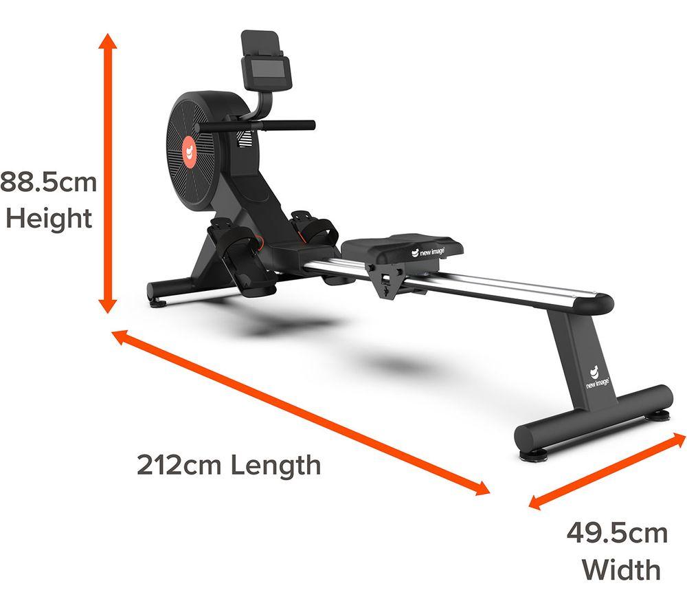 NEW IMAGE FITT Row Smart Bluetooth Rowing Machine - Black image number 15 of 20