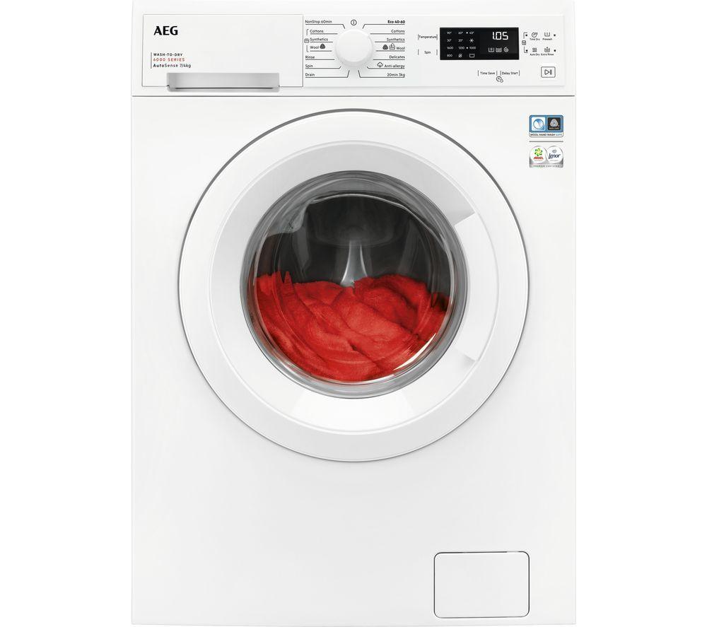 AEG 6000 Series LWX60746B 7 kg Washer Dryer – White, White