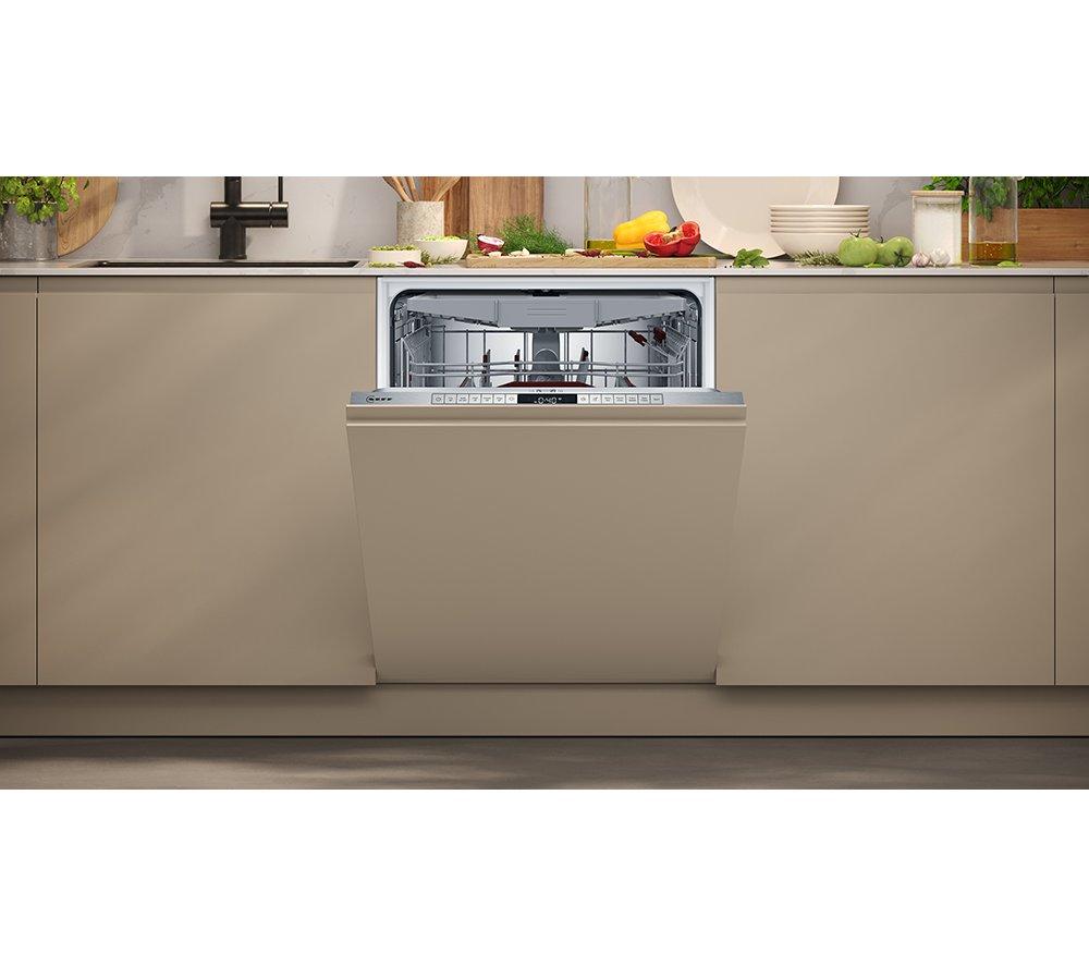 NEFF N50 S195HCX02G Full-size Fully Integrated WiFi-enabled Dishwasher image number 9 of 14