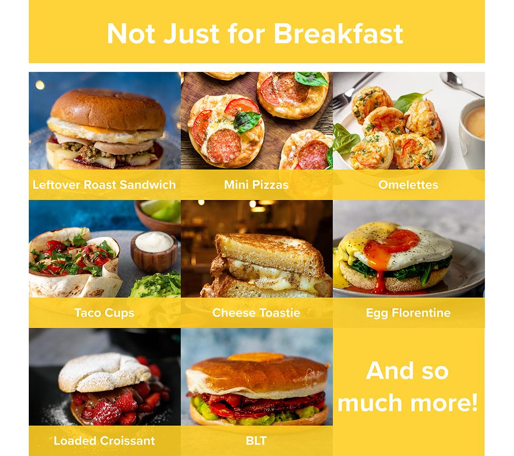 DREW&COLE Breakfast Sandwich Maker - Black image number 6 of 15