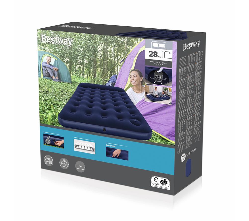 CHILLSUN 2026 Upgraded Air Mattress Full With Built In Pump, 18" Raised Comfort Blow Up Mattress Inflatable Mattress Colchon Inflable, Flocked Top Air Bed With Storage Bag For Home Camping