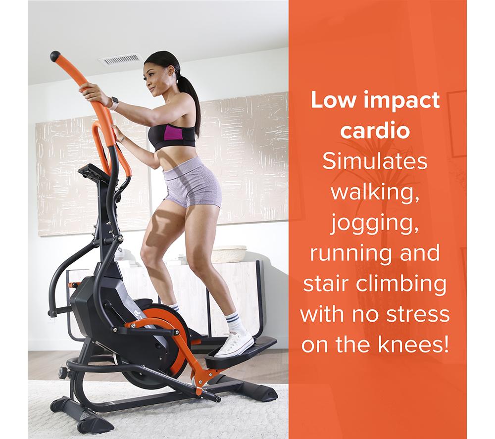 Buy NEW IMAGE FITT Strider Elliptical Machine Black Orange