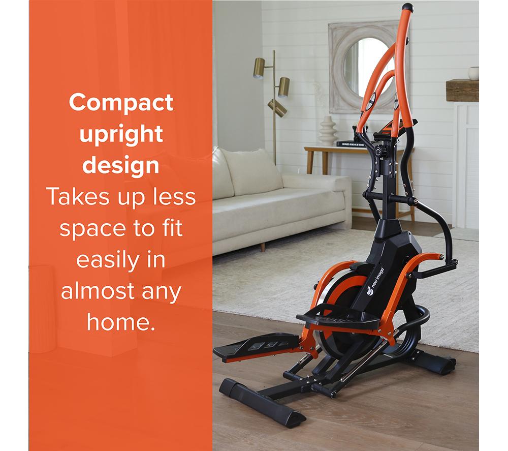 NEW IMAGE FITT Strider Elliptical Machine - Black & Orange image number 3 of 15