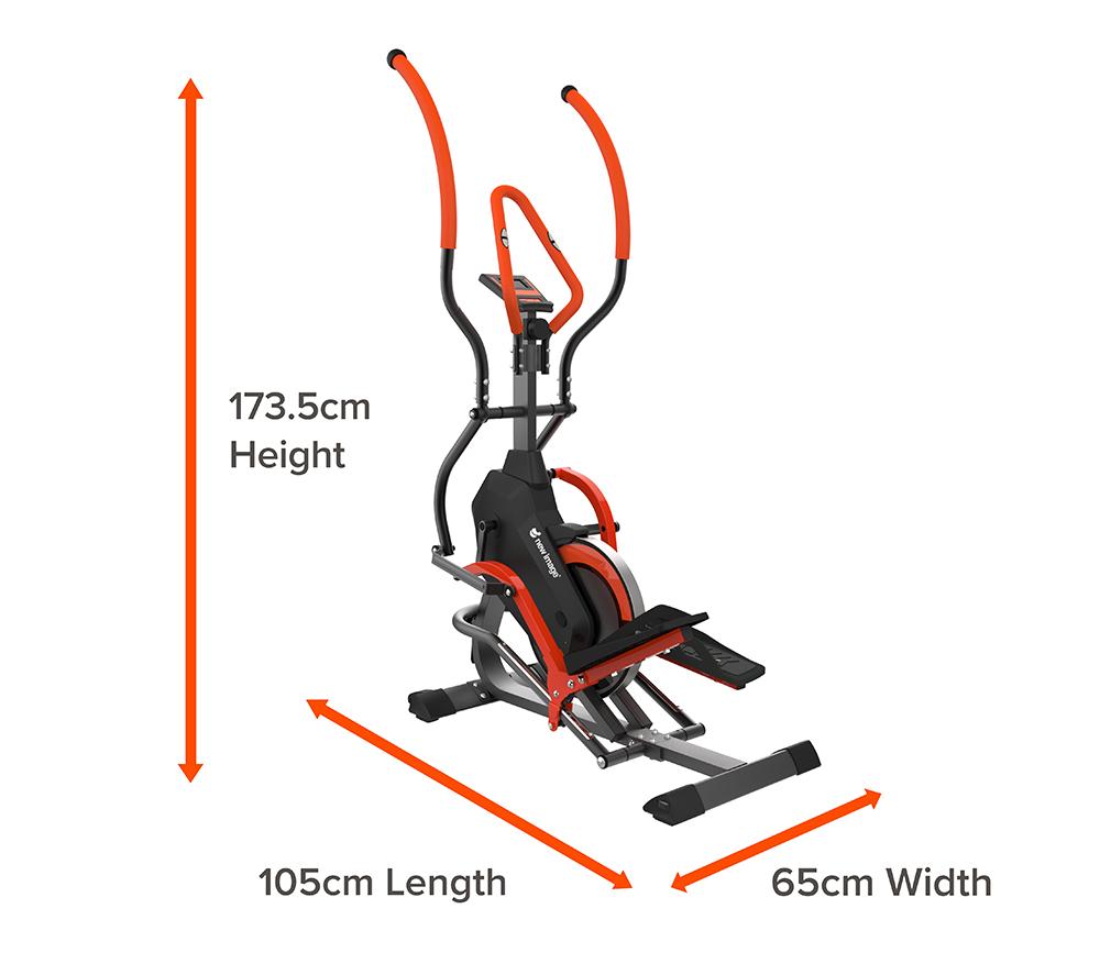 NEW IMAGE FITT Strider Elliptical Machine - Black & Orange image number 13 of 15