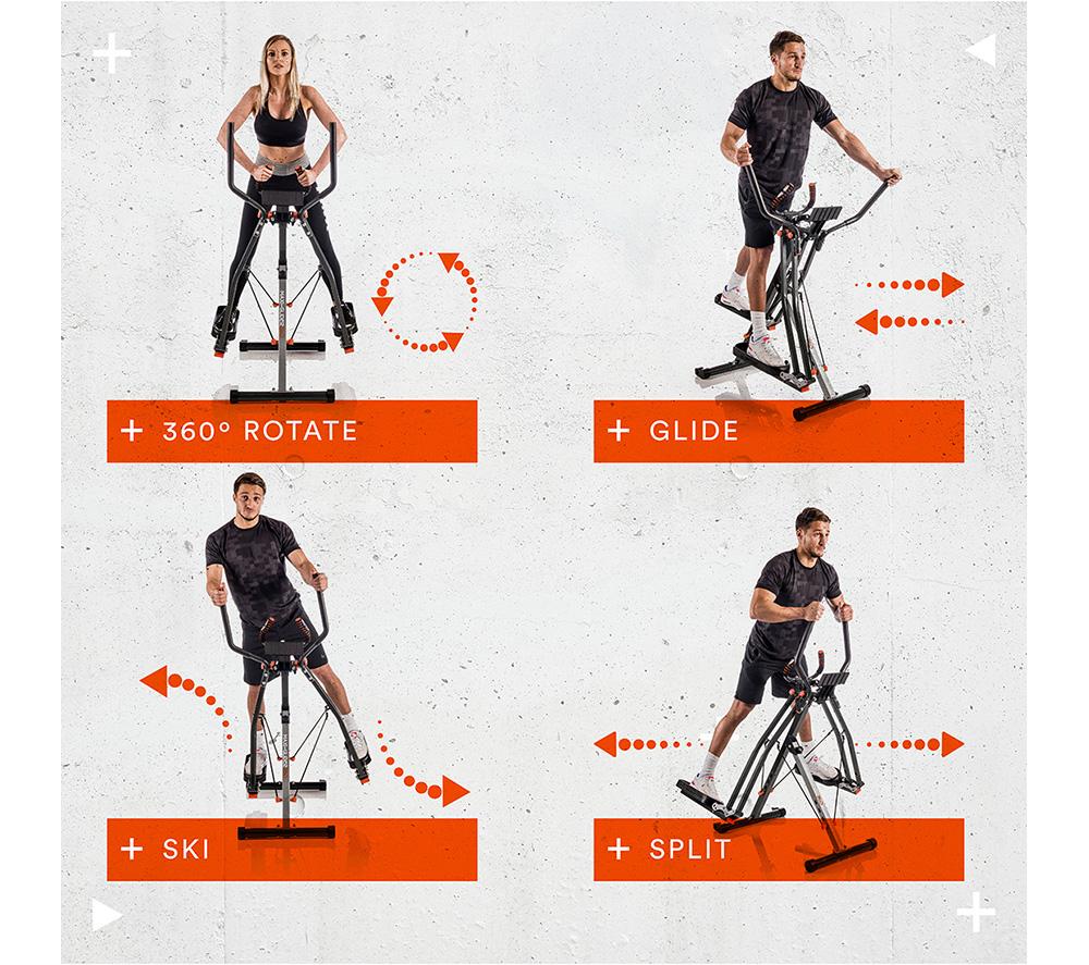 NEW IMAGE Maxi-Glider 360 Elliptical Machine - Black & Orange image number 2 of 8