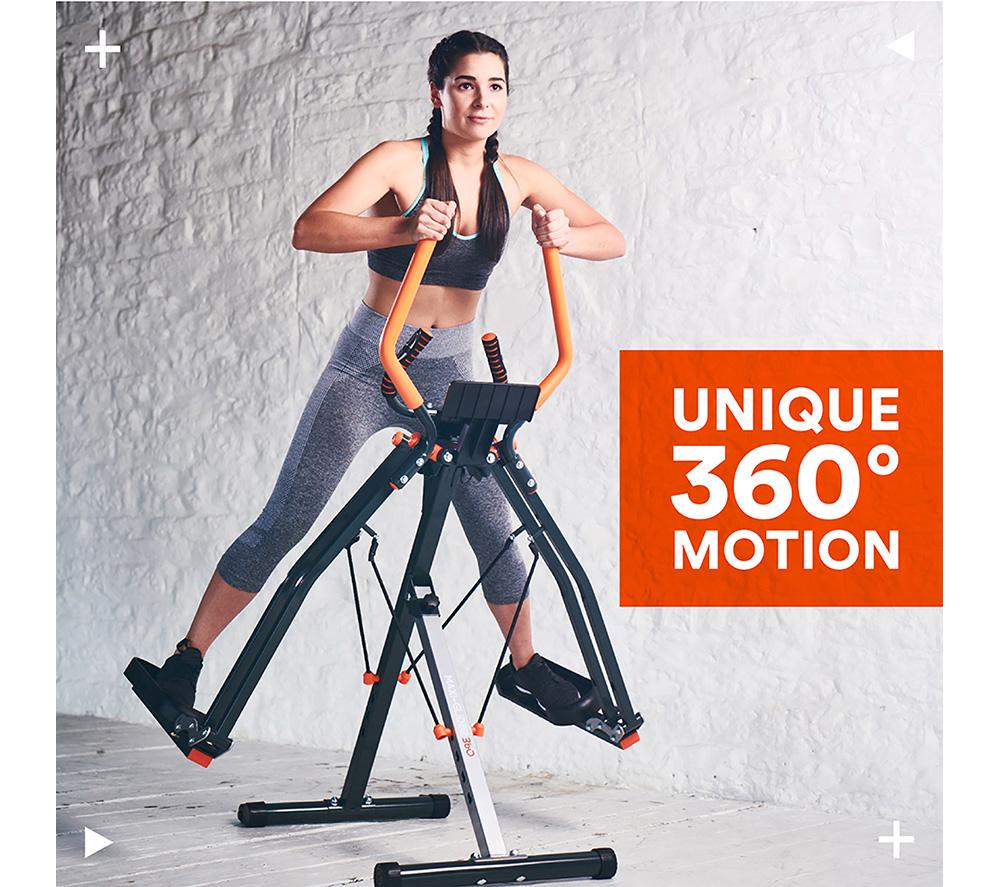 NEW IMAGE Maxi-Glider 360 Elliptical Machine - Black & Orange image number 4 of 8