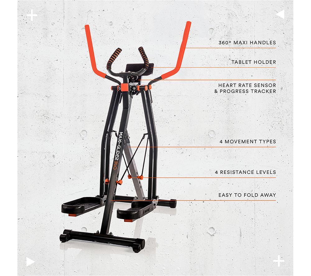 Buy NEW IMAGE Maxi-Glider 360 Elliptical Machine Black Orange
