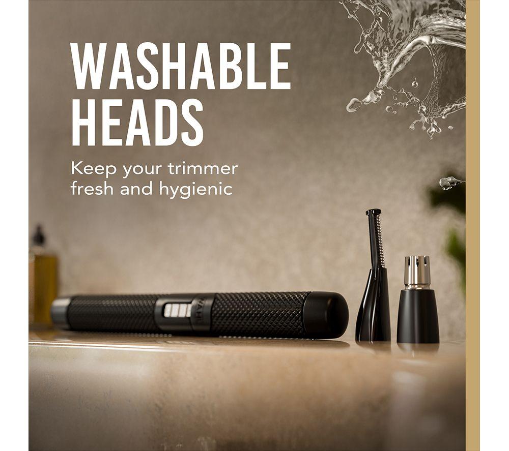 WAHL Manscaper Tactical Pen 3026740 Nose, Ear & Eyebrow Trimmer - Black image number 3 of 7