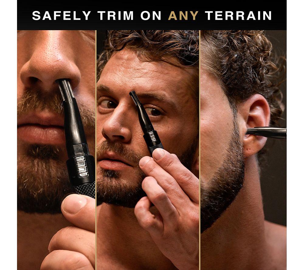 WAHL Manscaper Tactical Pen 3026740 Nose, Ear & Eyebrow Trimmer - Black image number 4 of 7