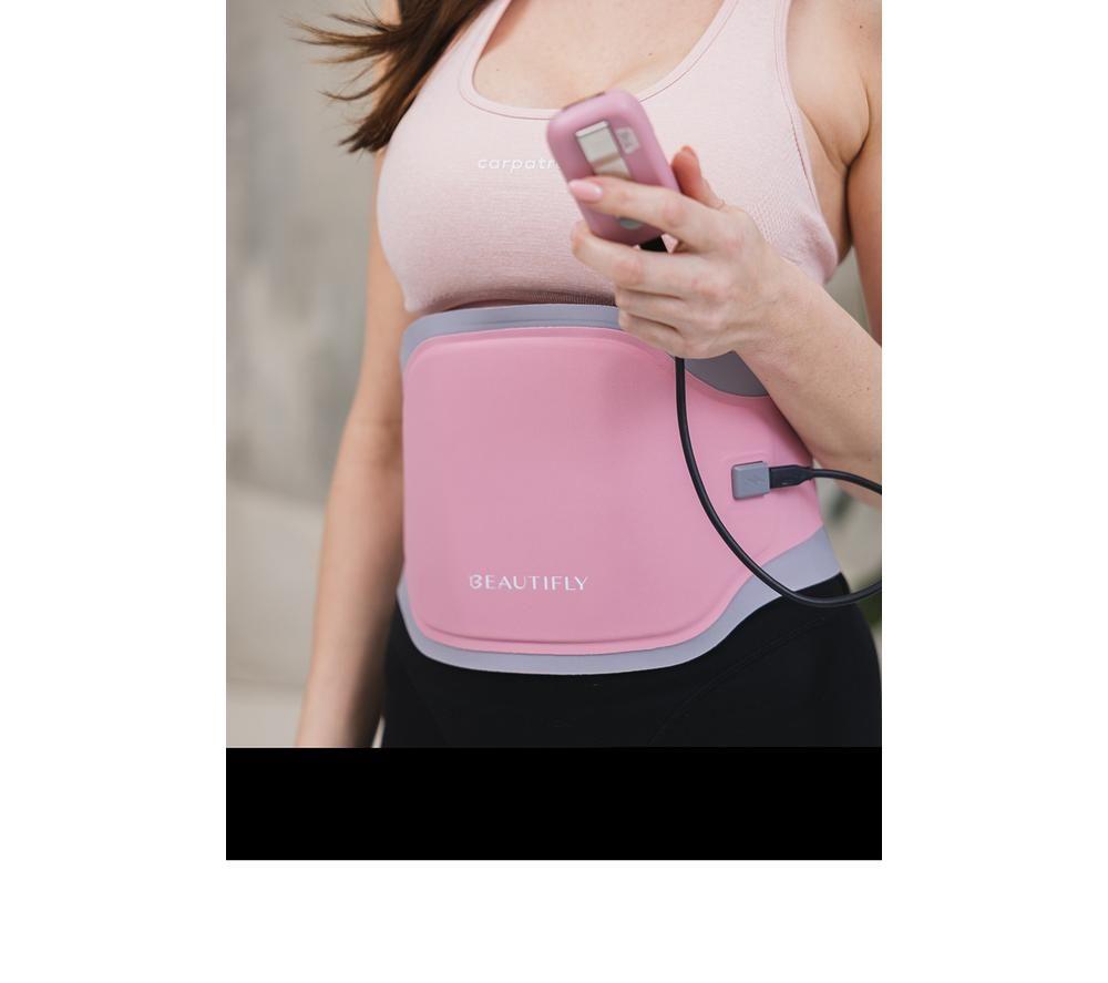 BEAUTIFLY ABS Tens Sculptor EMS Back & Abdomen Massage Belt - Pink image number 3 of 5