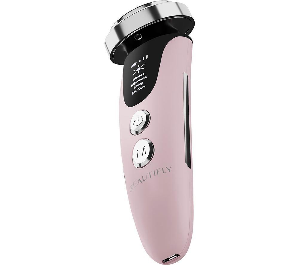 BEAUTIFLY B-Glossy Blush Handheld Face Massager - Pink & Black image number 2 of 11