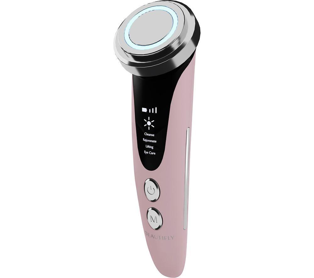 BEAUTIFLY B-Glossy Blush Handheld Face Massager - Pink & Black image number 4 of 11