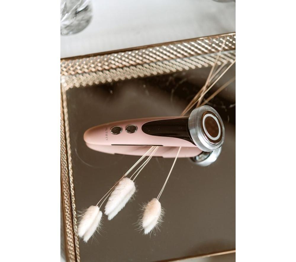 BEAUTIFLY B-Glossy Blush Handheld Face Massager - Pink & Black image number 7 of 11