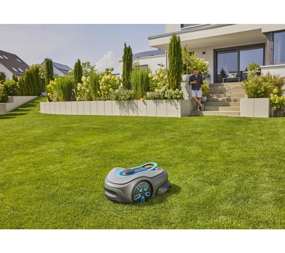 GARDENA Smart SILENO Free Cordless Robot Lawn Mower - Black & Blue image number 5 of 6