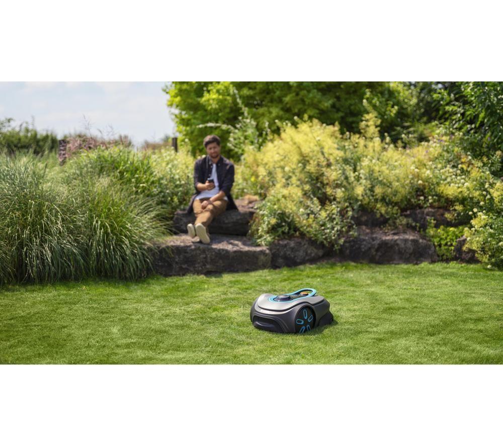 GARDENA Smart SILENO Free Cordless Robot Lawn Mower - Black & Blue image number 6 of 6
