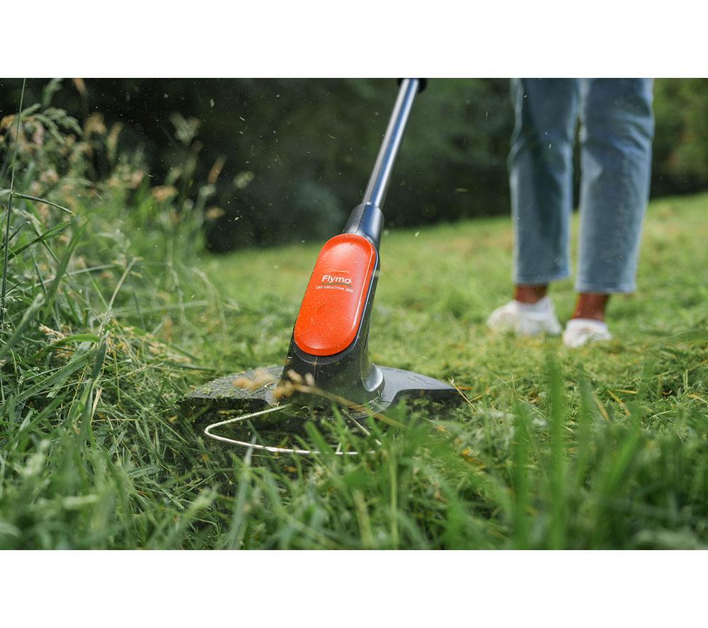 FLYMO 18V UltraTrim 300 Cordless Grass Trimmer Kit image number 5 of 8