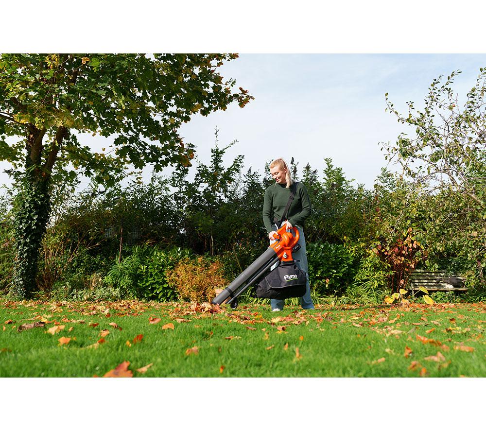 FLYMO EasiBlowVac 4.0 Cordless Garden Vacuum & Leaf Blower - Orange & Black image number 5 of 7