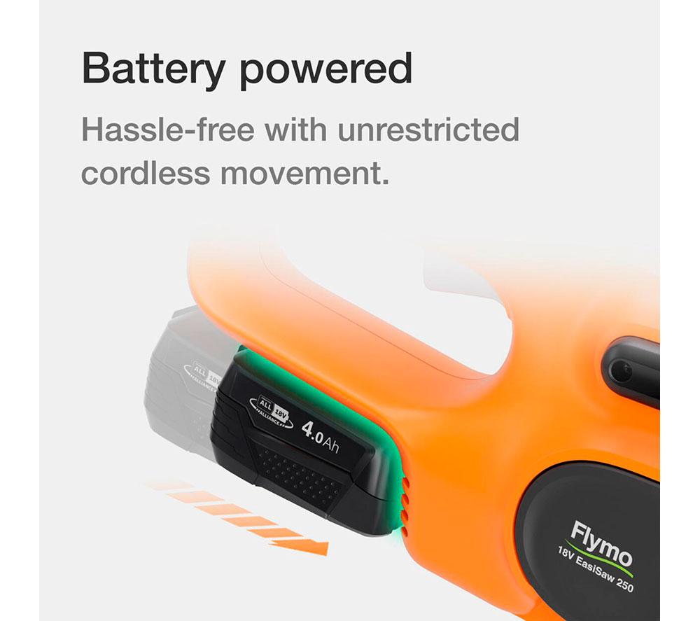 FLYMO EasiSaw 250 Cordless Chainsaw image number 6 of 12