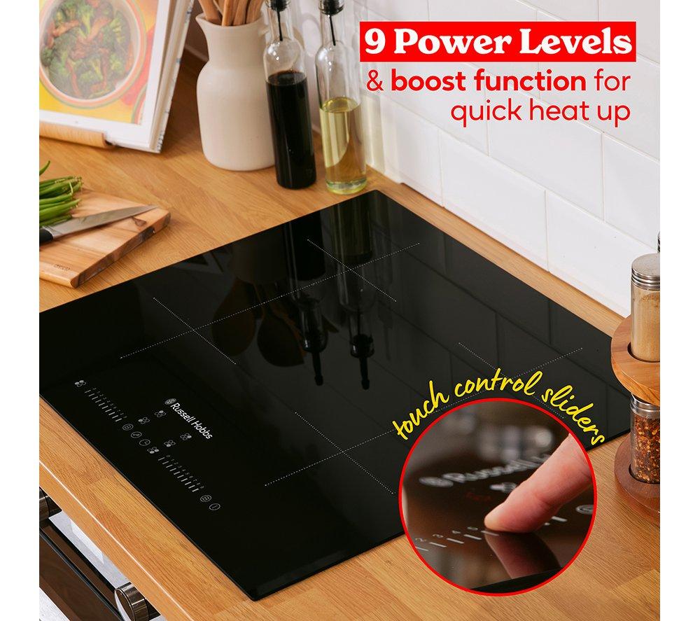 RUSSELL HOBBS RH60IH2B413B 59 cm Electric Induction Hob - Black image number 4 of 12