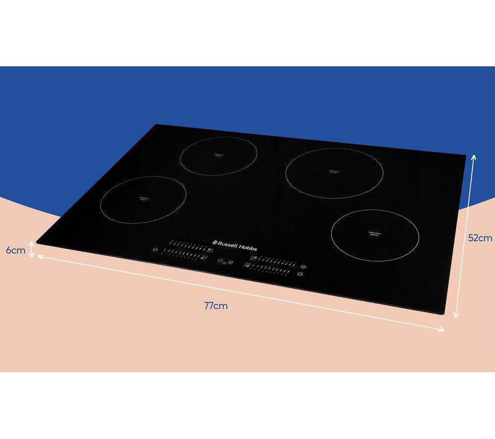 RUSSELL HOBBS RH77IH413B 77 cm Electric Induction Hob - Black image number 2 of 4