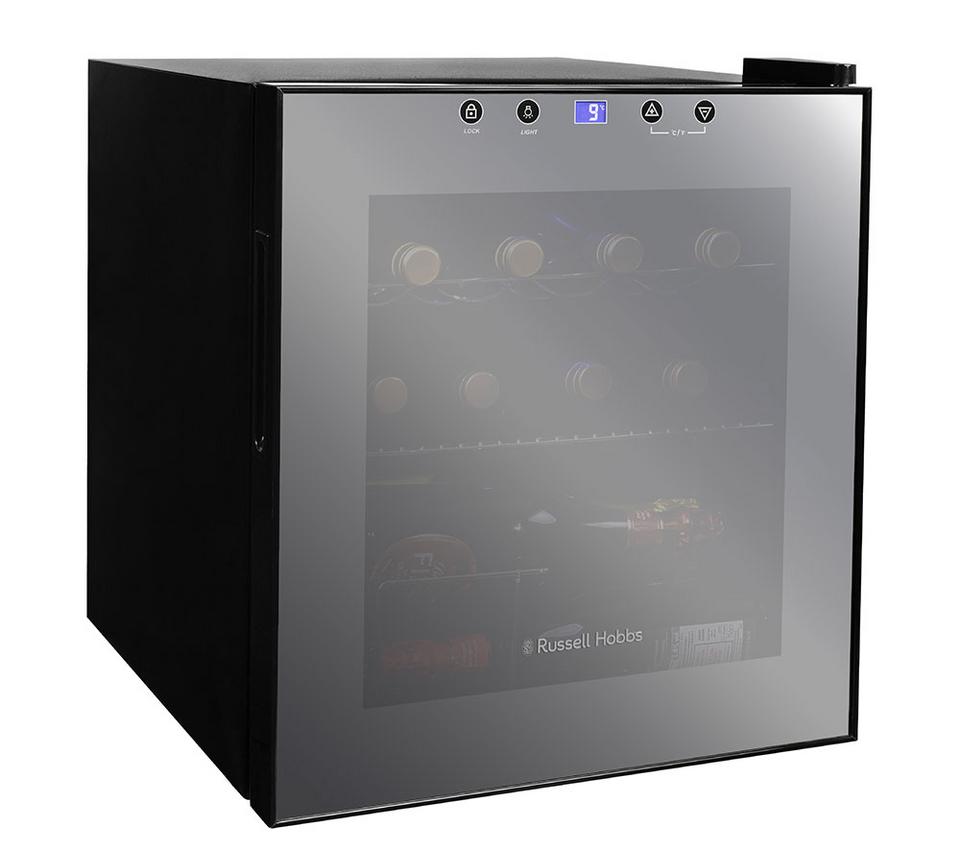 RUSSELL HOBBS RH15WC201MR Wine Cooler - Black Mirror