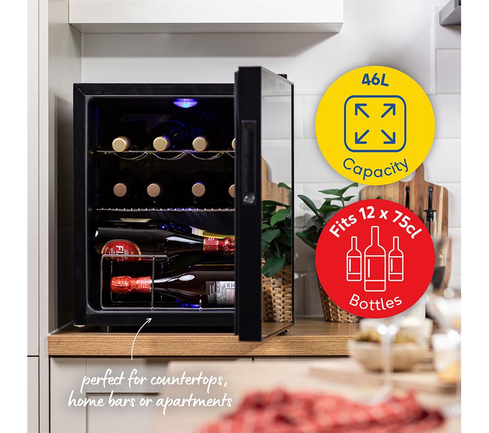 RUSSELL HOBBS RH15WC201MR Wine Cooler - Black Mirror image number 4 of 14