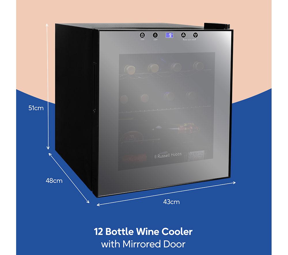 RUSSELL HOBBS RH15WC201MR Wine Cooler - Black Mirror image number 10 of 14