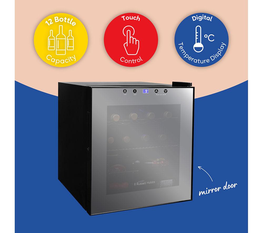 RUSSELL HOBBS RH15WC201MR Wine Cooler - Black Mirror image number 12 of 14