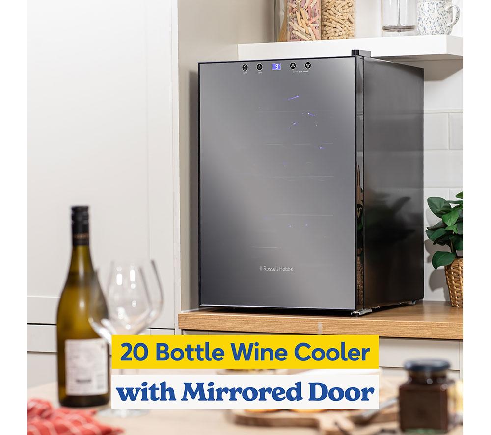 RUSSELL HOBBS RH20WC201MR Wine Cooler - Black & Silver image number 4 of 14