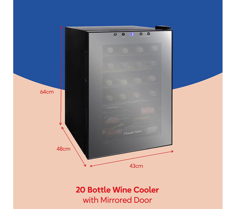 RUSSELL HOBBS RH20WC201MR Wine Cooler - Black & Silver image number 5 of 14