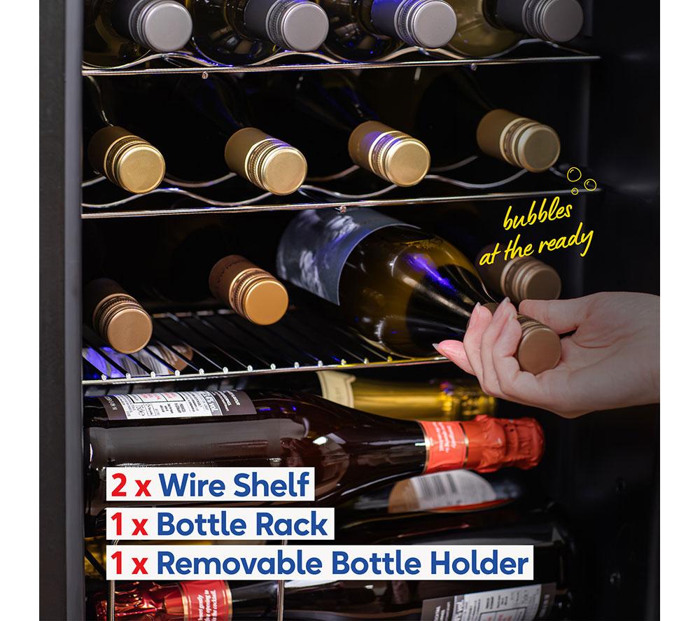 RUSSELL HOBBS RH20WC201MR Wine Cooler - Black & Silver image number 8 of 14