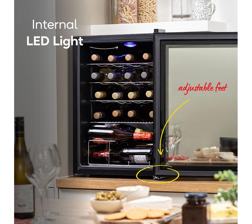 RUSSELL HOBBS RH20WC201MR Wine Cooler - Black & Silver image number 9 of 14