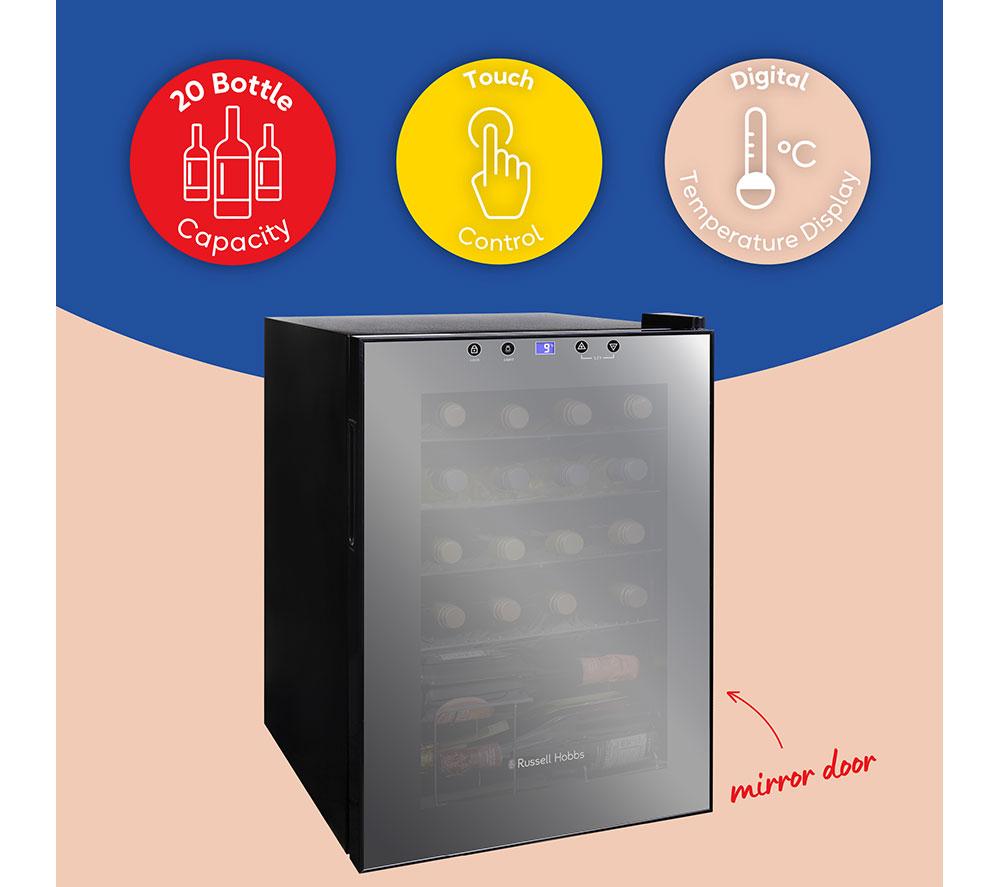 RUSSELL HOBBS RH20WC201MR Wine Cooler - Black & Silver image number 13 of 14