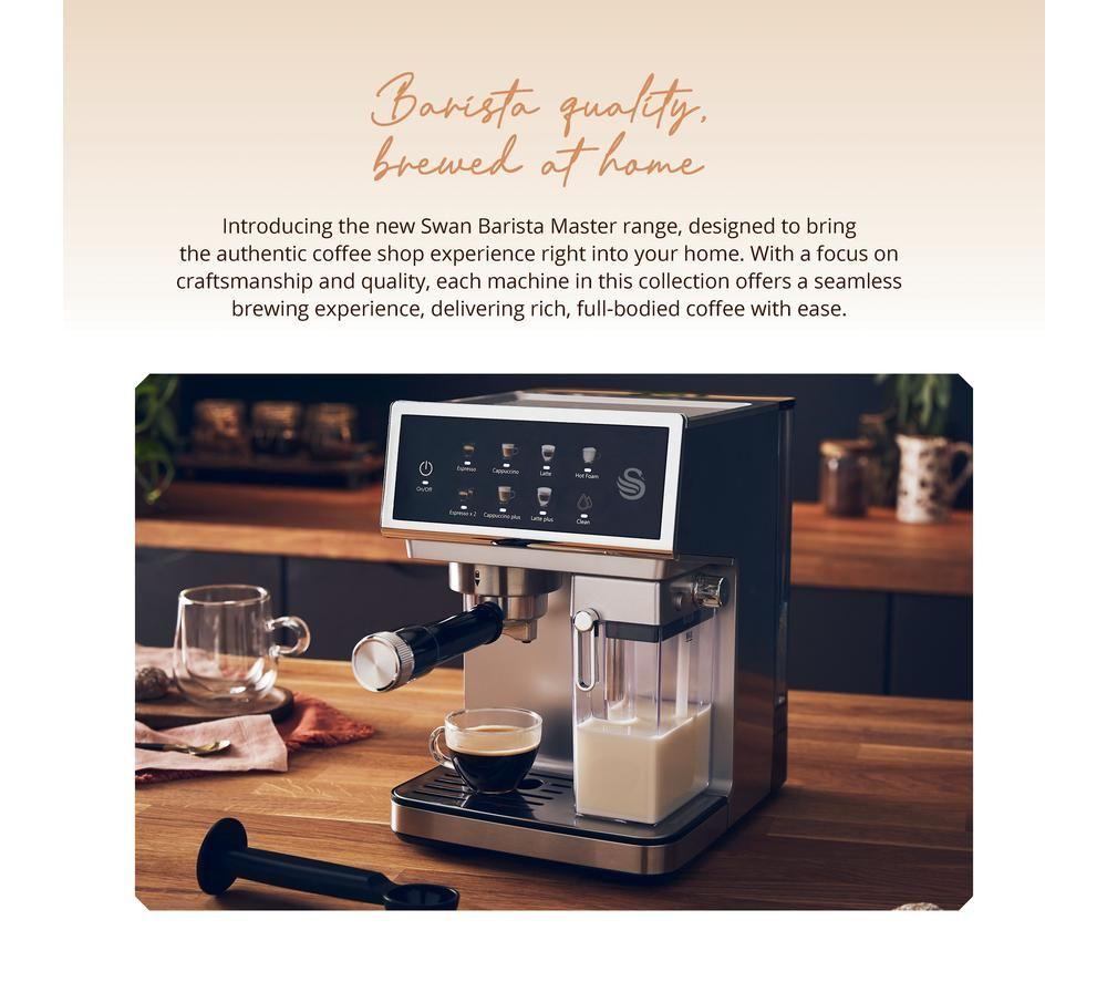 SWAN SK22154 Espresso Coffee Machine - Silver image number 10 of 12