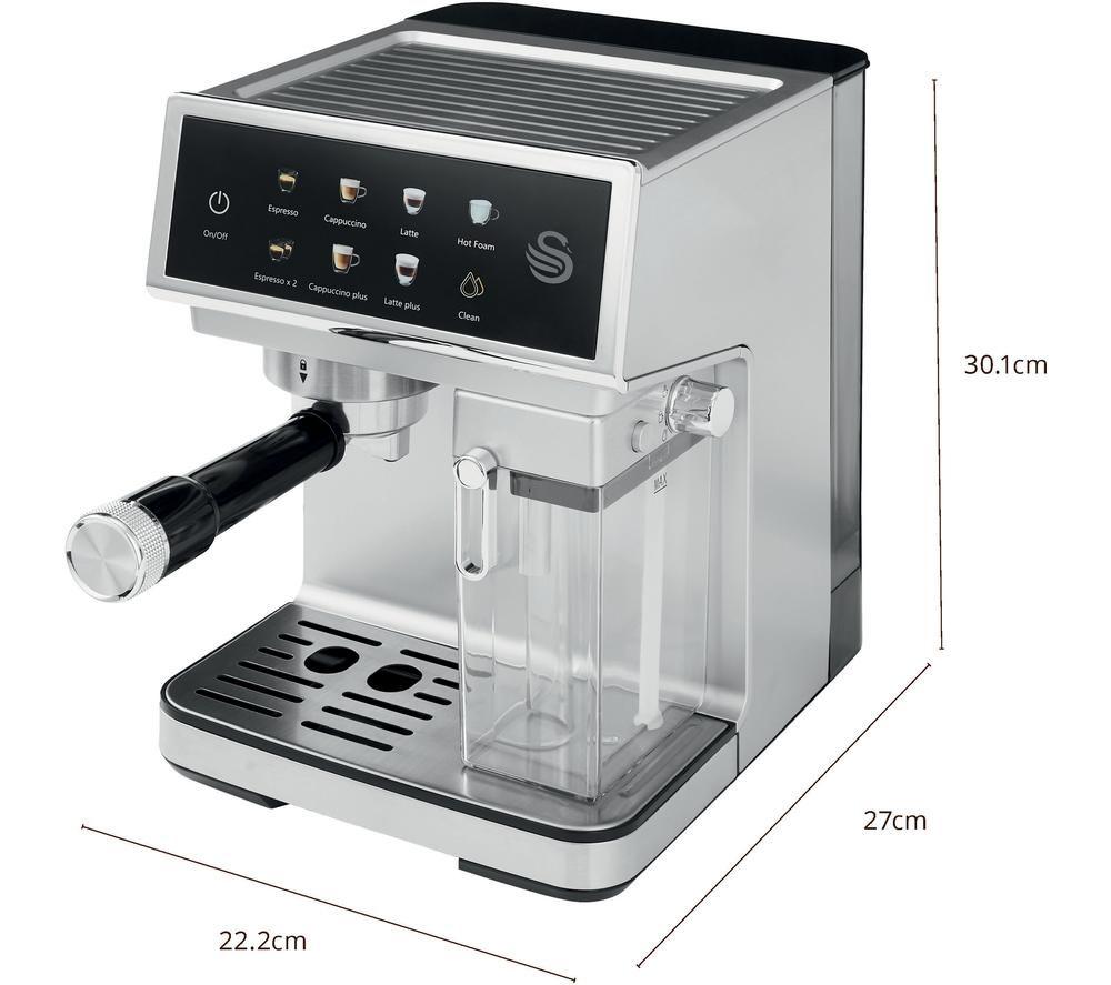 SWAN SK22154 Espresso Coffee Machine - Silver image number 12 of 12