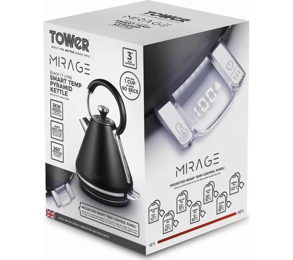 TOWER Mirage T10087BLK Traditional Kettle - Black image number 3 of 9