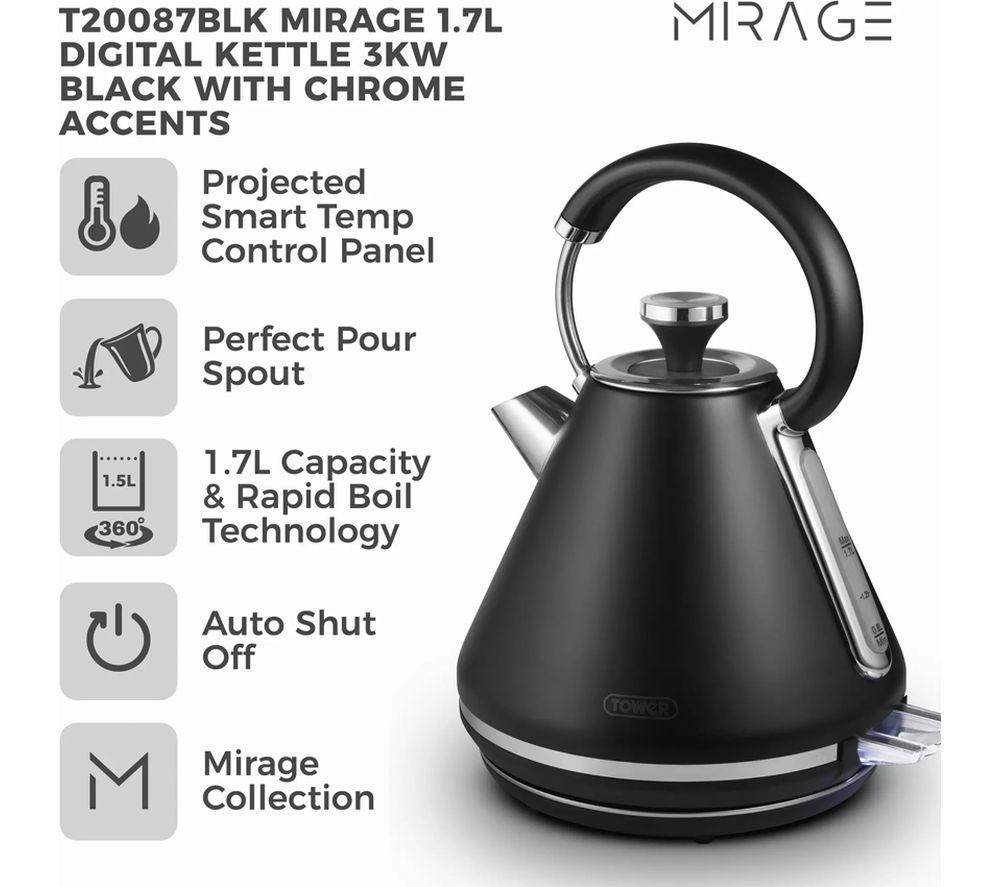 TOWER Mirage T10087BLK Traditional Kettle - Black image number 4 of 9
