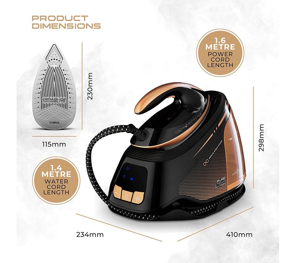 TOWER Pure Steam Infinity Xpress Steam Generator Iron - Black image number 6 of 11