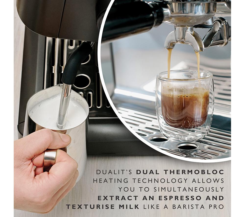 DUALIT Espressivo Pro 84455 Dual Boiler Bean to Cup Coffee Machine - Grey image number 3 of 11