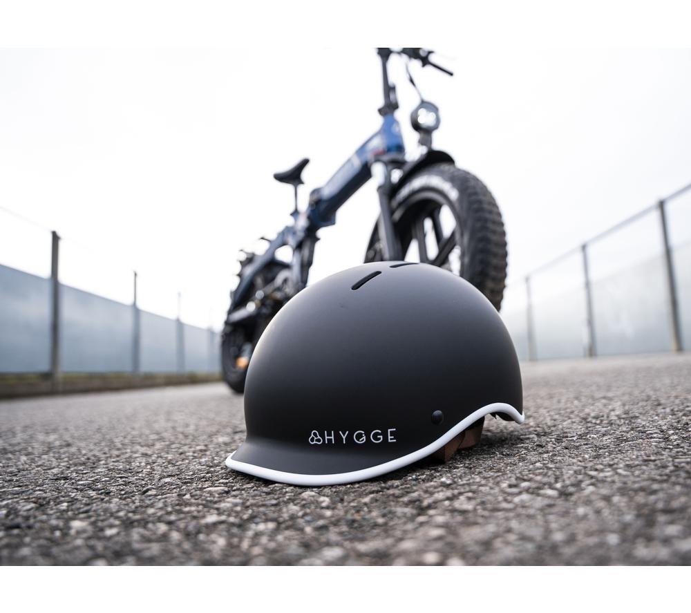 HYGGE Retro-Style E-Bike helmet - Large, Matte Black image number 3 of 7
