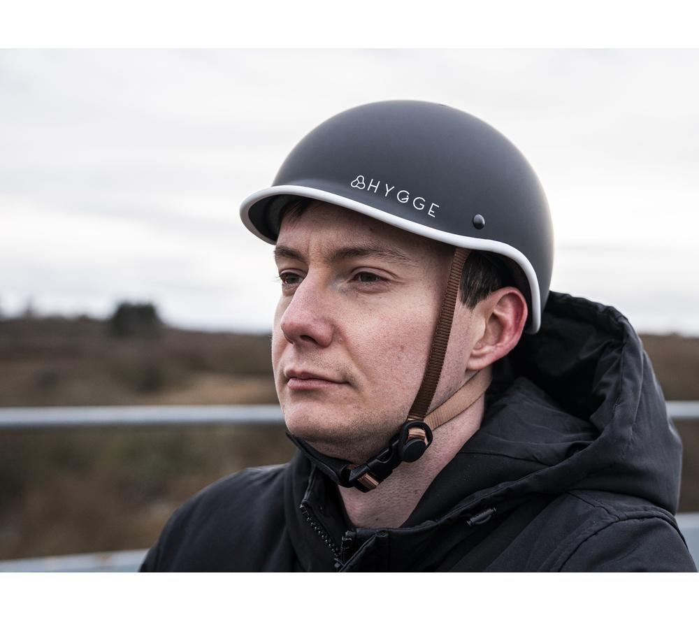HYGGE Retro-Style E-Bike helmet - Large, Matte Black image number 6 of 7